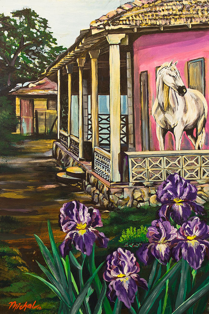 Horse on a Porch